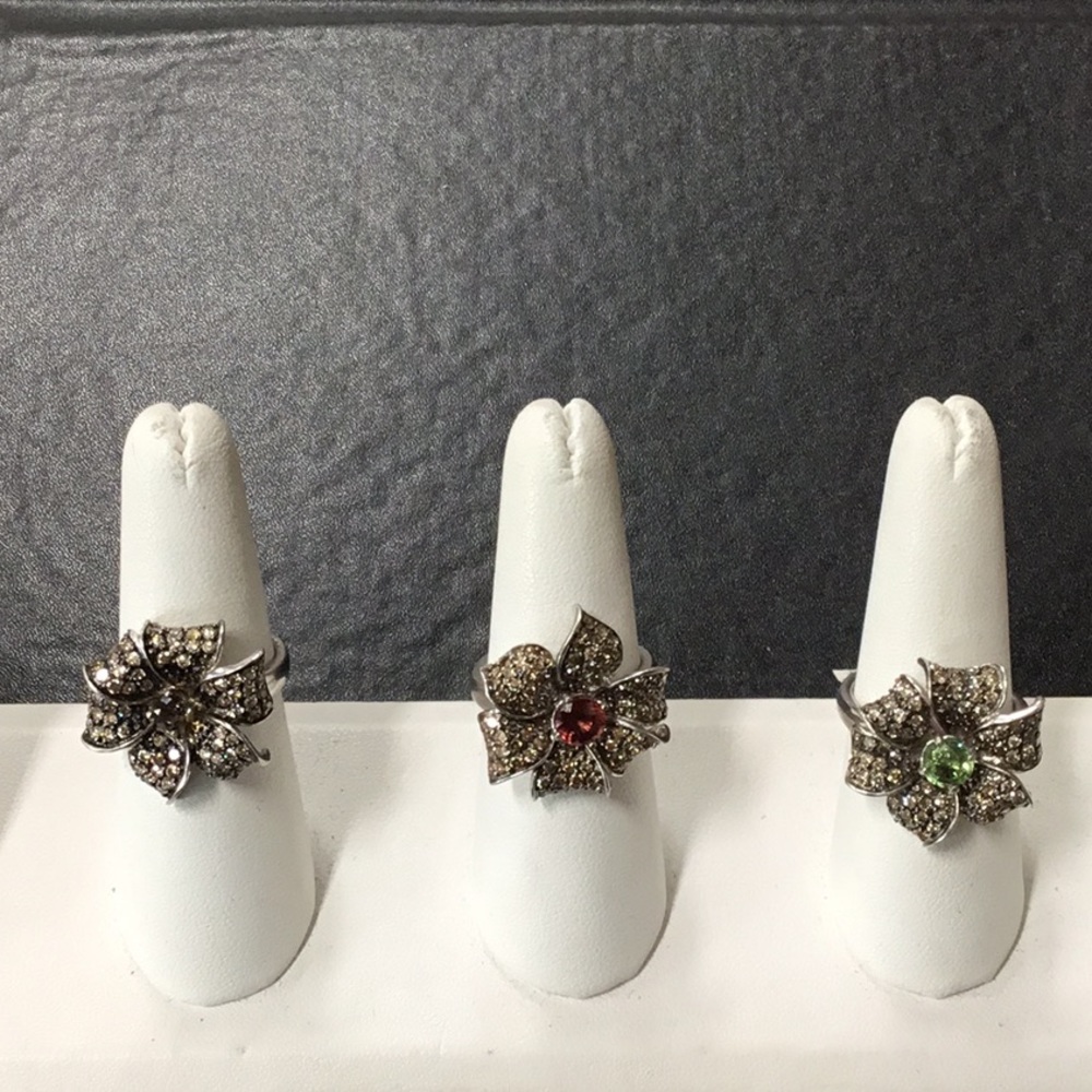 Vintage Silver Diamond Rings